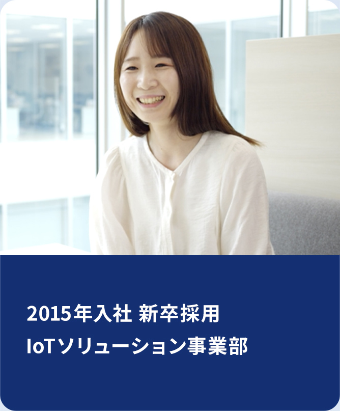 2015年4⽉⼊社IoT、ソリューション事業部